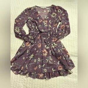 Allison & Kelly purple floral dress NWOT